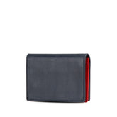 ディオール CDロゴ カードケース ネイビー レッド レザー レディース Dior 【中古】